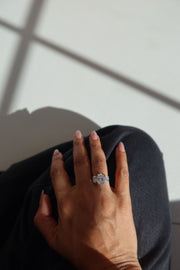 The Oval Trilogy Engagement Ring