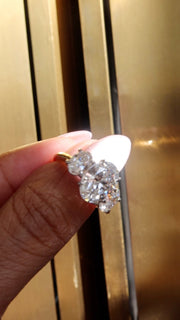 The Oval Trilogy Engagement Ring
