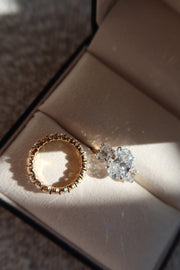The Oval Trilogy Engagement Ring