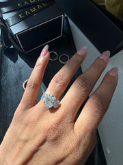 The Oval Trilogy Engagement Ring