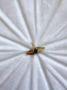 EVIL EYE CHARM in 18K Gold: Where the Lotus Meets the Eye