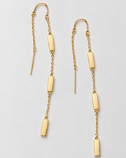 KAMAL BARS Threader Earrings in polished Gold, 4:5 Meta post image