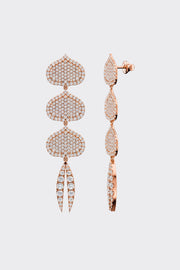 Eye Adore Lotus Diamond Dangle Earrings