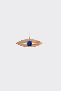 EVIL EYE CHARM in 18K Gold: Where the Lotus Meets the Eye