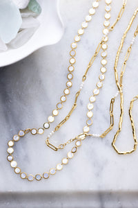 ROUNDS MOTHER OF PEARL CHAIN