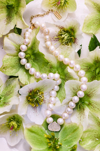 Eye Adore Pearls 15mm and Diamond Necklace