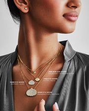 Eye Adore 7mm Gold + Diamond Necklace