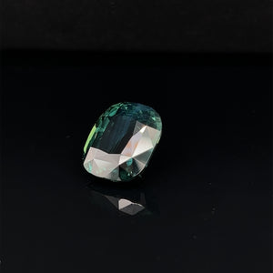 GIA Certified 18.78 Carat Sapphire Blue Green Diamond Double Bloom "LOTUS" Ring YG 18K