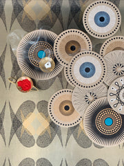 CHIPBOARD LETTERPRESS COASTERS // VARIETY 8 PACK-STATIONERY-K A M A L