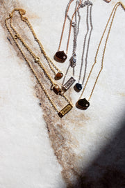 EYE ADORE NECKLACE // 7mm MINI + ONE DIAMOND // 18K ROSE GOLD-Jewelry-K A M A L
