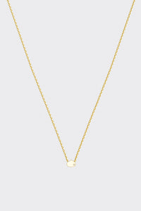 EYE ADORE 7mm GOLD AND DIAMOND MINI NECKLACE