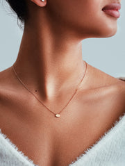 Eye Adore 7mm Gold + Diamond Necklace