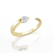 Dot Diamond Cuff Ring